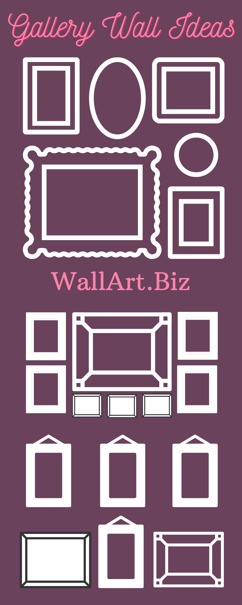 Gallery wall layout Ideas