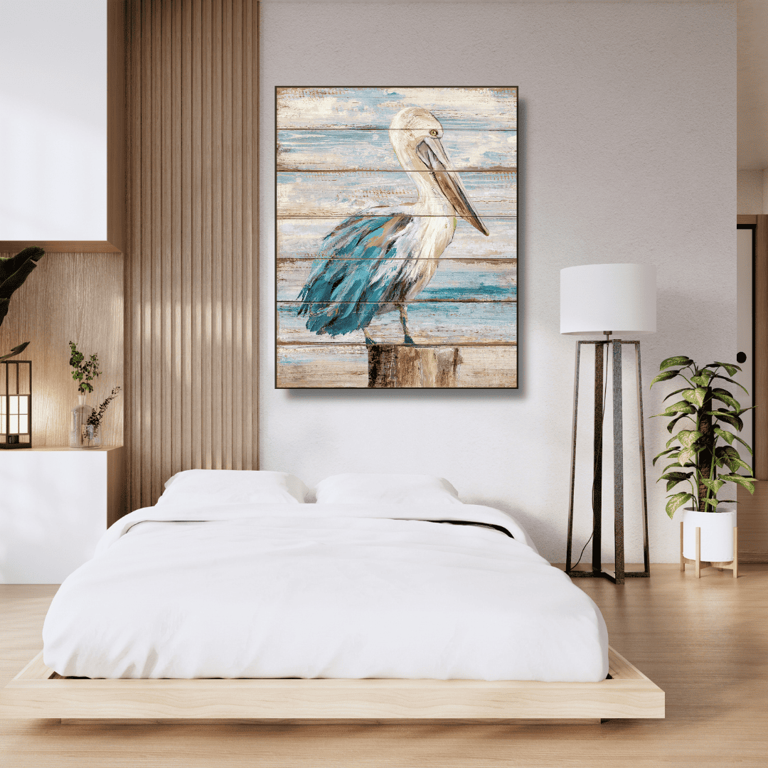 pelican-framed-bedroom-wall-art-print | wallart.biz | free USA &amp; UK Shipping