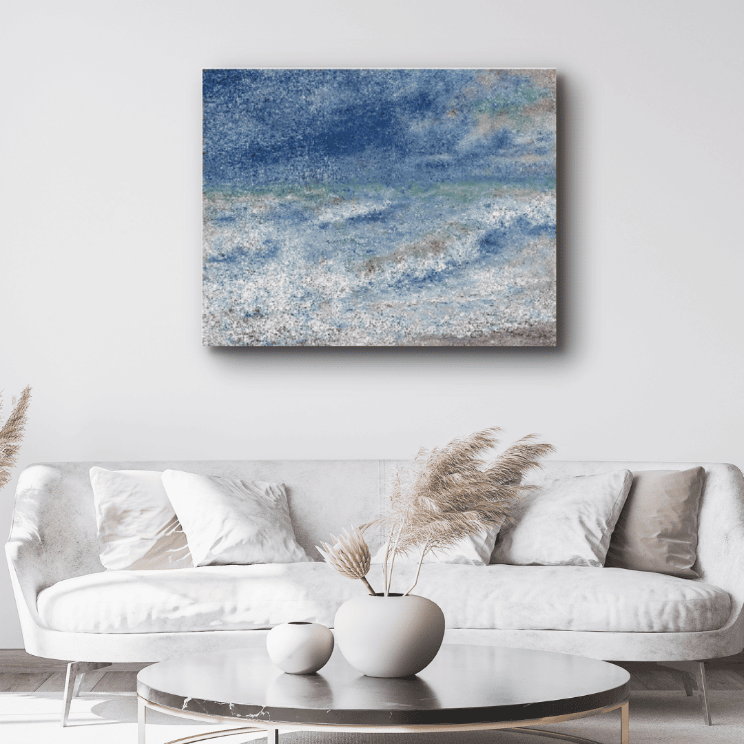 Framed Renoir living room wall art Reproduction | Seascape | WallArt.Biz