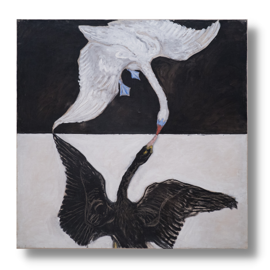 hilma af klint the swan canva prints | free usa shipping | wallArt.Biz