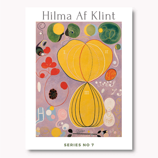 Hilma Af Klint - Series No 7 Artwork - Free USA SHIPPING | WallArt.Biz