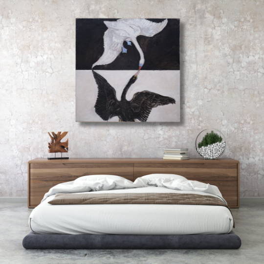 hilma af klint the swan artwork for living room | free usa shipping | wallArt.Biz