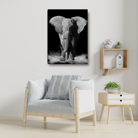 Framed elephant canvas artwork | FREE USA SHIPPING | WallArt.Biz