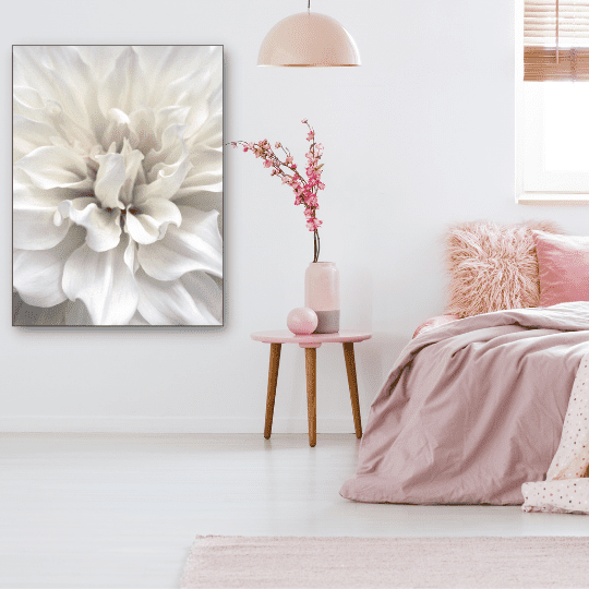 white flower bedroom wall art | Free usa shipping | wallart.biz