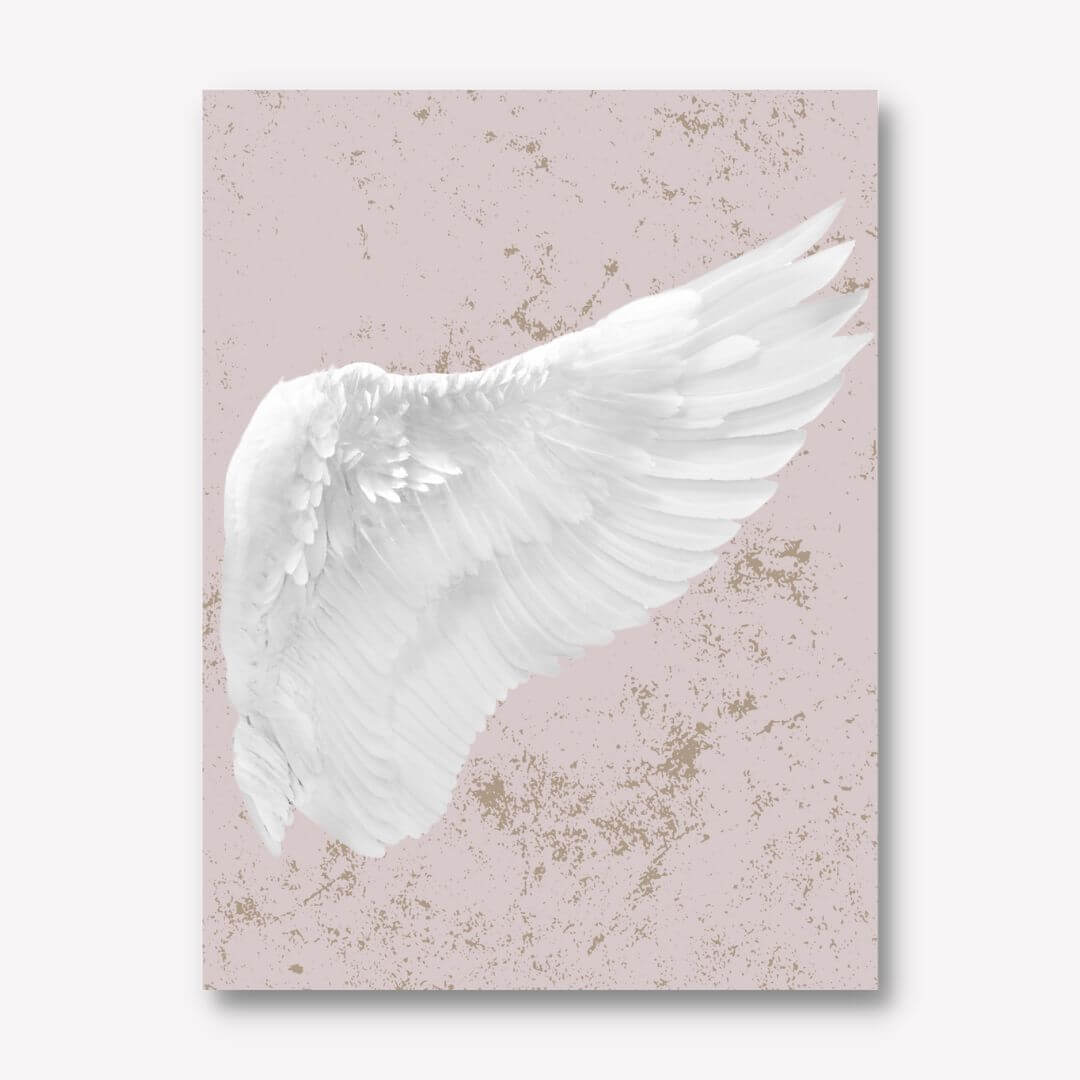 Pink Angel Wings Wall Art Set | Ready to Hang | WallArtBiz