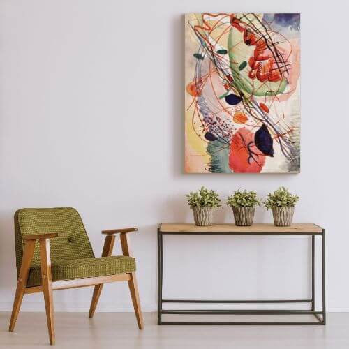 abstract art for living room by Wassily Kandinsky  | FREE USA SHIPPING | WallArt.Biz