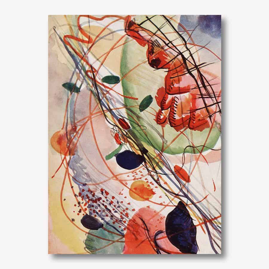 Aquarell abstract art by Wassily Kandinsky  | FREE USA SHIPPING | www.wallArt.Biz