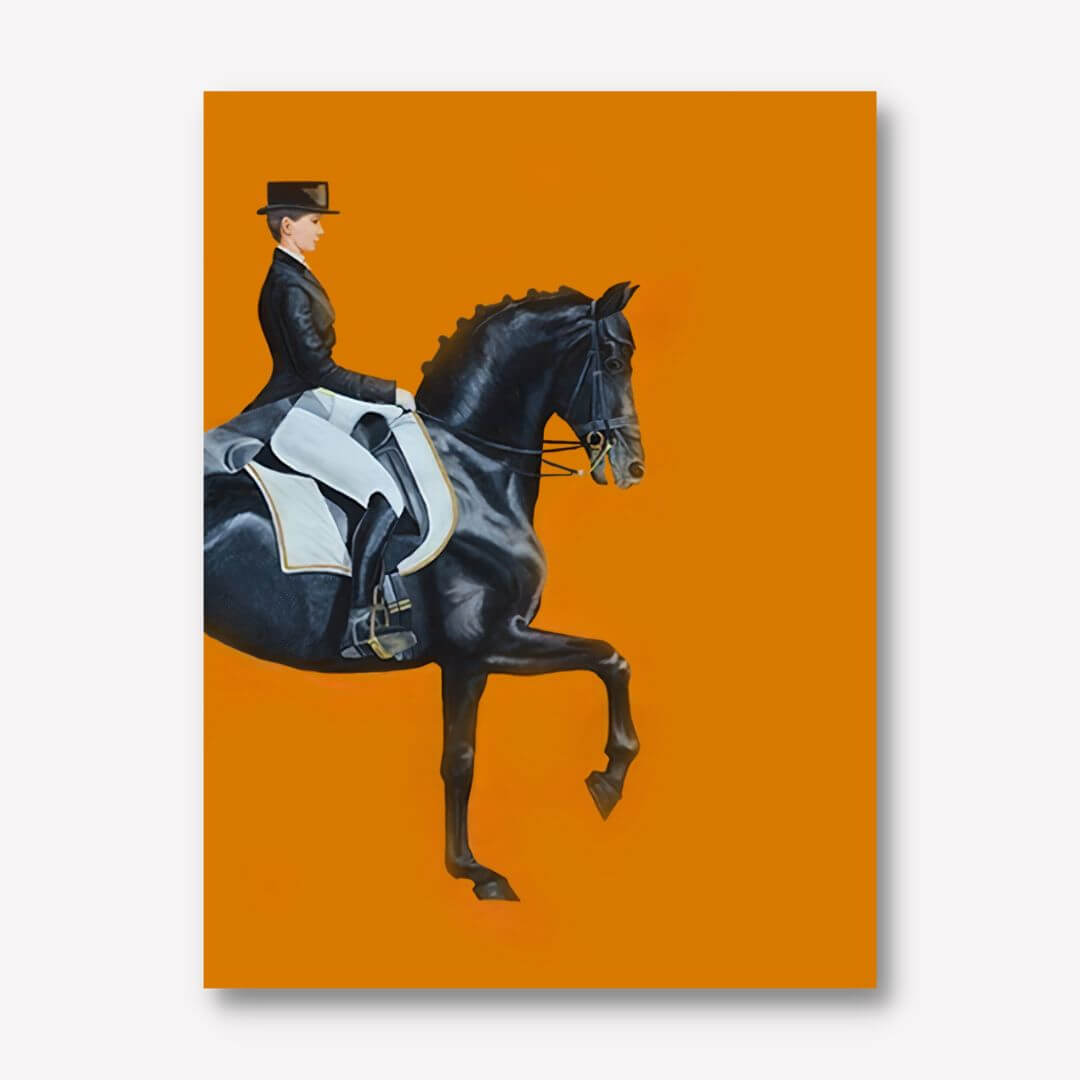Black horse wall art for living room - Framed - FREE UK &amp; USA Shipping - WallArt.biz