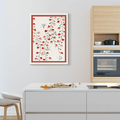 Cherry Blossom Kitchen Painting by Watanabe Seitei | FREE USA SHIPPING | WallArt.Biz