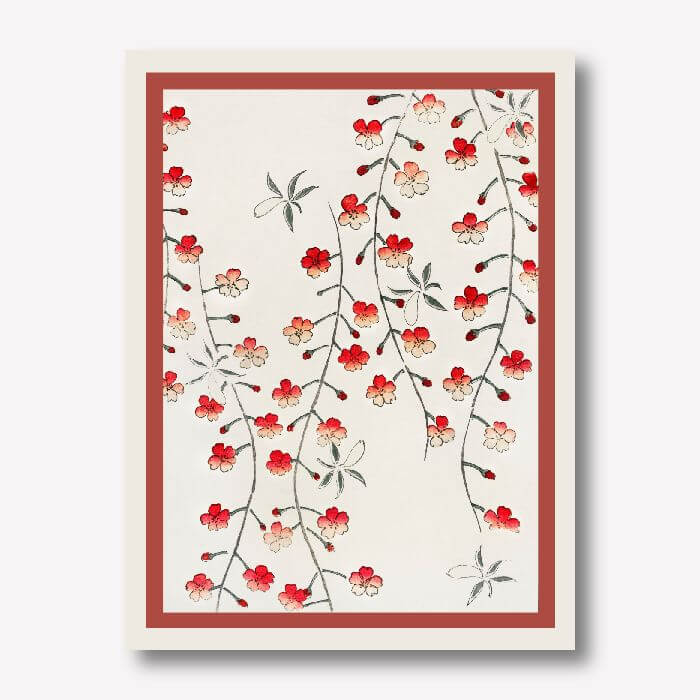 Cherry Blossom painting Japanese by Watanabe Seitei | FREE USA SHIPPING | WallArt.Biz