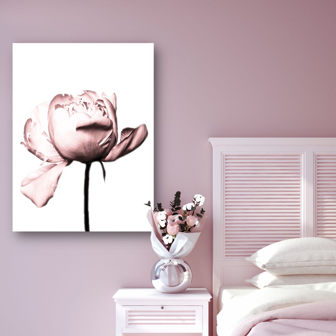 Coco Chanel  Pink Rose Canvas Art  Free USA Shipping  WallArtBiz   wallartbiz