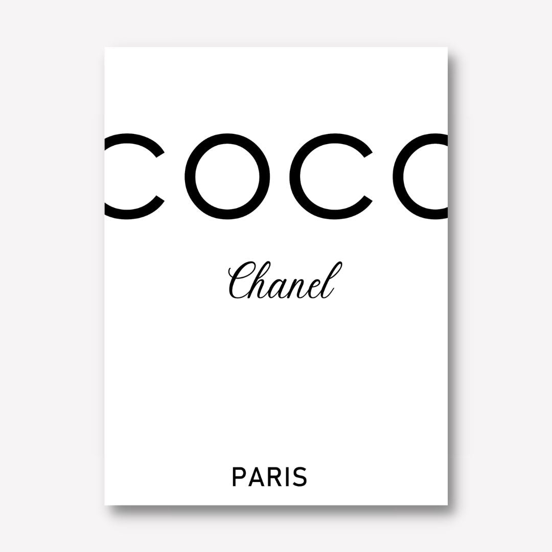 Coco Chanel rose canvas print- Framed - WallArt.Biz