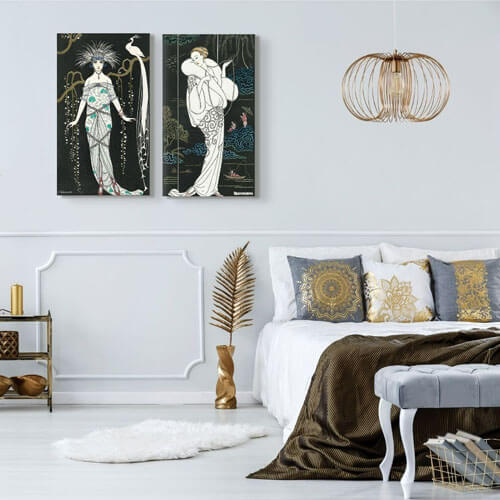 George Barbier&#39;s art deco bedroom art  | Free USA Shipping | www.wallart.biz