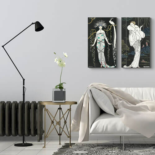 George Barbier&#39;s art deco, living room art | Free USA Shipping | Wallart.biz