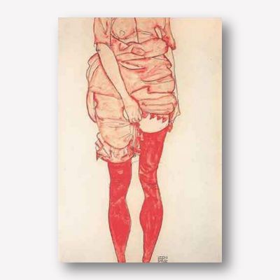 Egon Schiele - Woman in Red, Standing