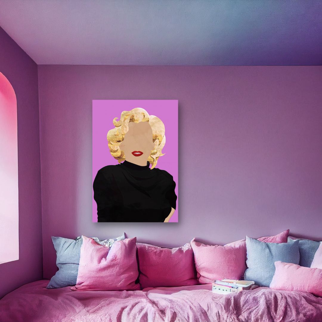 Faceless Marilyn Monroe Modern Art by Sarah Manovski - FREE UK &amp; USA SHIPPING - WallArt.Biz
