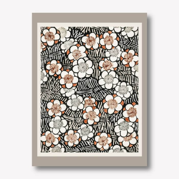 Floral pattern painting by Watanabe Seitei | FREE USA SHIPPING | WallArt.Biz