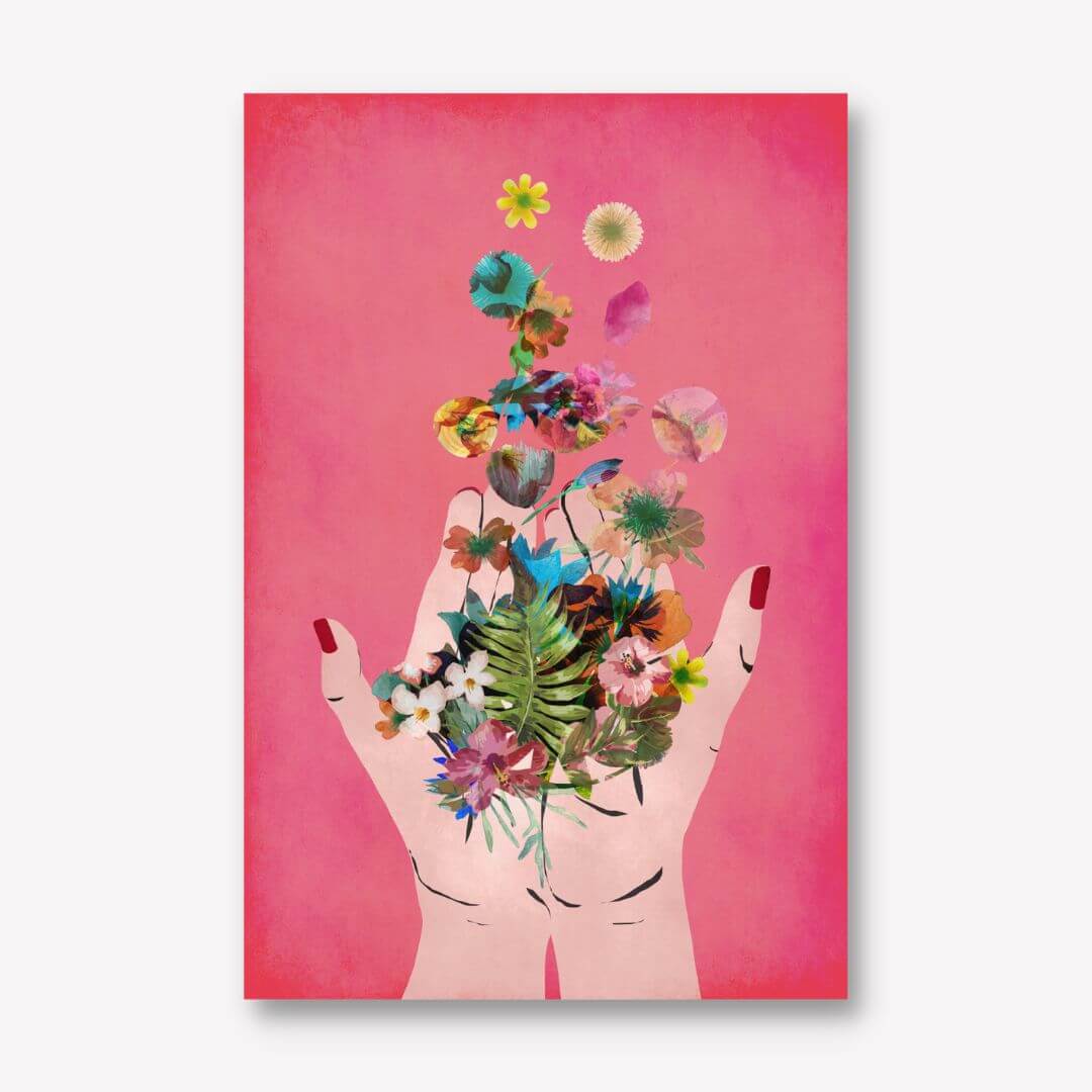 Frida&#39;s Hands Canvas Print by Treechild - FREE UK &amp; USA SHIPPING - WallArt.Biz