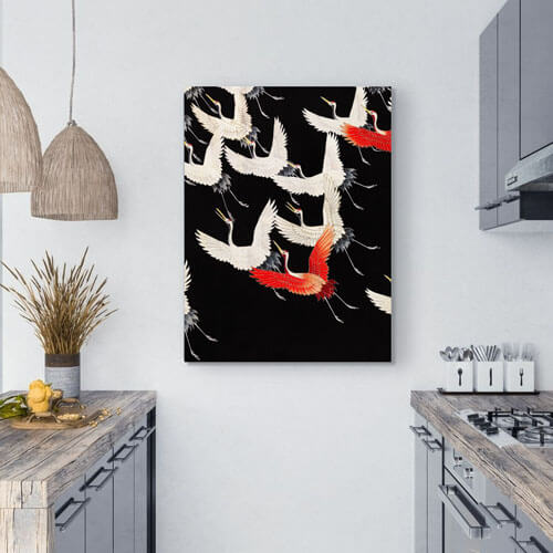 Flying Cranes Kitchen Wall Art | FREE USA SHIPPING | WallArt.Biz