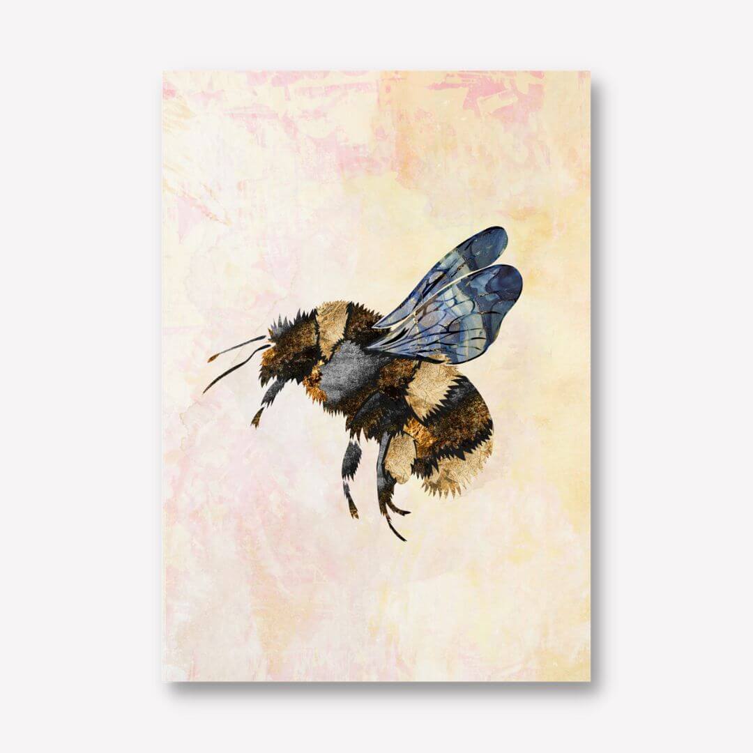    Grunge Watercolour Bee By Sarah Manovski FREE UK &amp; USA SHIPPING - WallArt.Biz