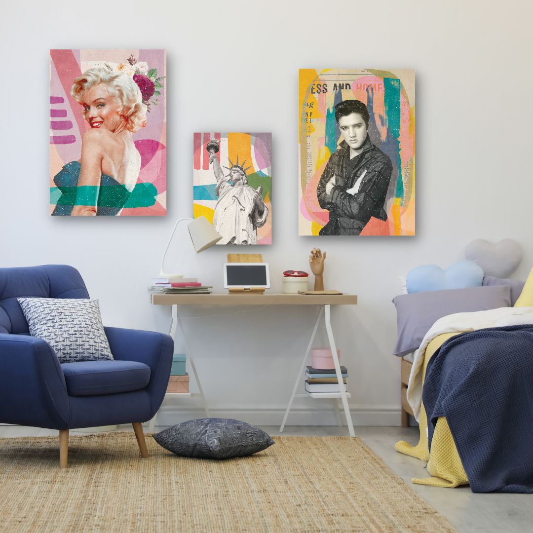 Marilyn is Back Canvas Print by Aylin Demir - FREE UK &amp; USA SHIPPING - WallArt.Biz