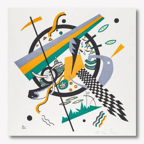 Wassily Kandinsky abstract artwork - Kleine Welten IV  | FREE USA SHIPPING | www.wallArt.Biz