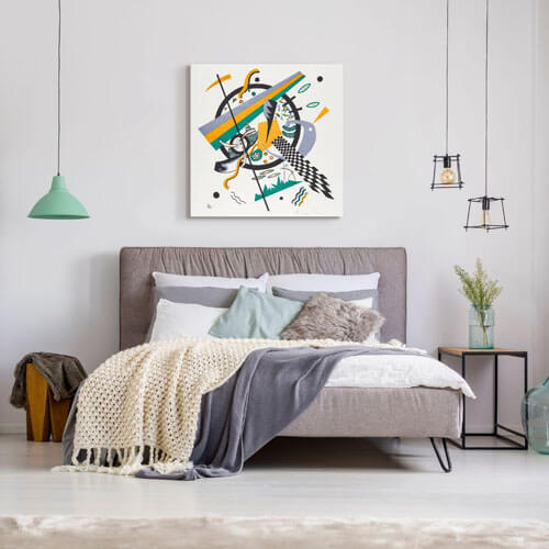 Wassily Kandinsky abstract bedroom artwork - Kleine Welten IV  | FREE USA SHIPPING | www.wallArt.Biz