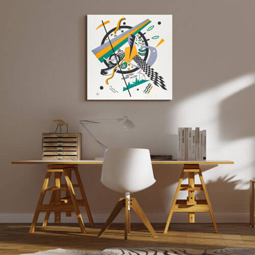 Wassily Kandinsky abstract canvas print artwork - Kleine Welten IV  | FREE USA SHIPPING | www.wallArt.Biz