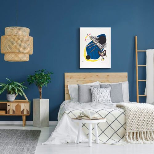 Wassily Kandinsky abstract bedroom art- Small Worlds II| FREE USA SHIPPING | WallArt.Biz