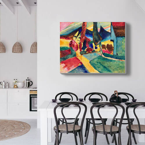 Wassily Kandinsky abstract art for kitchen | FREE USA SHIPPING | WallArt.Biz