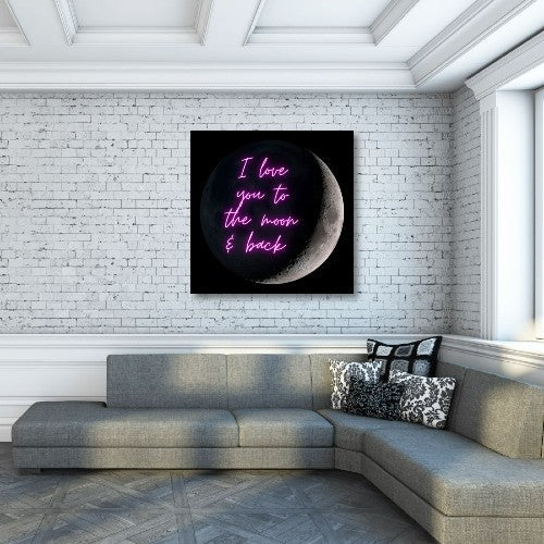 I love you to the moon &amp; back | Free USA Shipping - www.wallart.biz