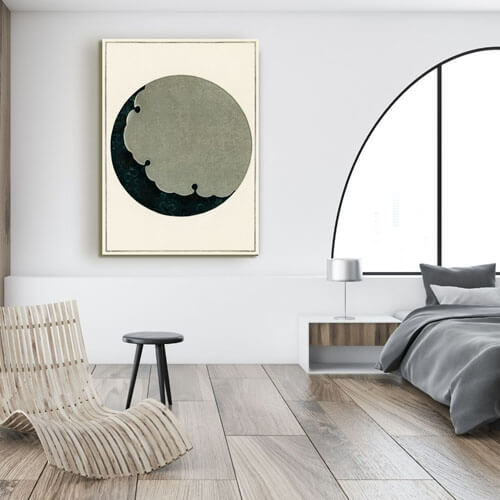Moon artwork for bedroom by Watanabe Seitei | FREE USA SHIPPING | WallArt.Biz