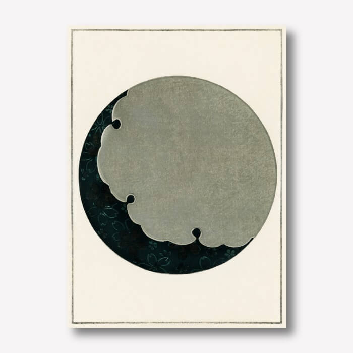 Moon artwork by Watanabe Seitei | FREE USA SHIPPING | WallArt.Biz