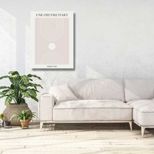 beige and white living room wall art | free usa shipping | wallart.biz
