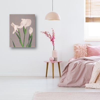 Ogawa Kazumasa - White Irises Bedroom| Free USA Shipping| www.wallart.biz