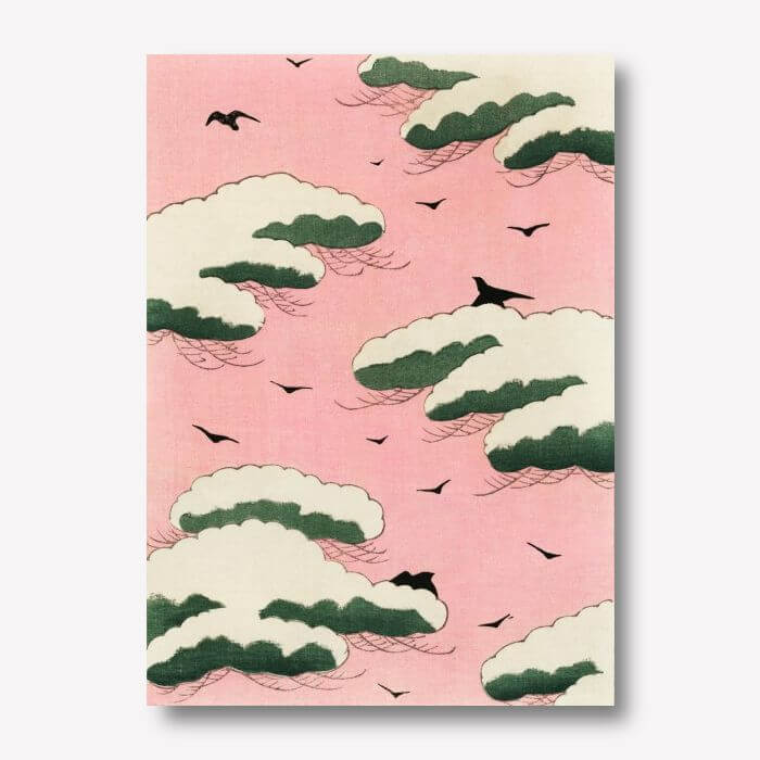 Pink Sky by Watanabe Seitei | FREE USA SHIPPING | WallArt.Biz