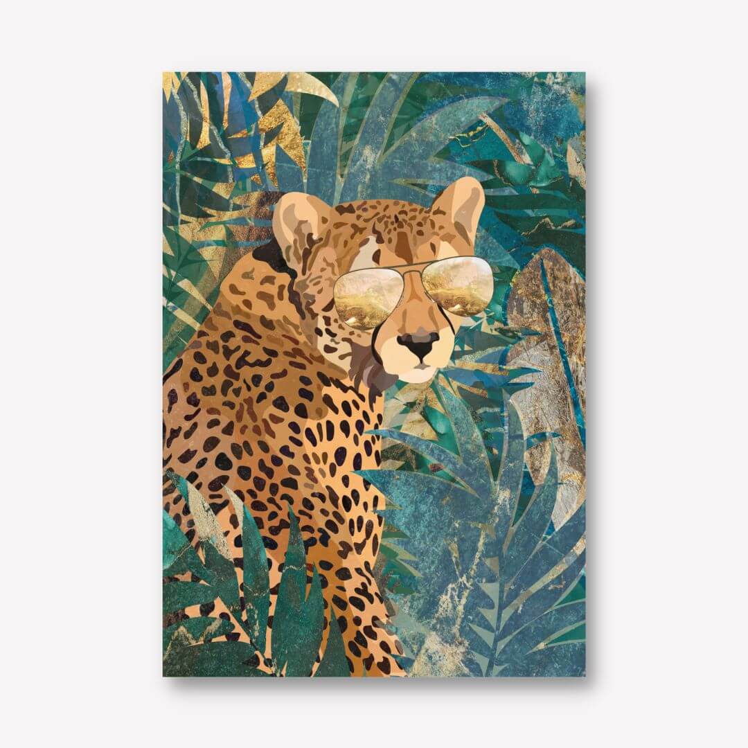 Jungle animals in shades By Sarah Manovski - FREE UK & USA SHIPPING - WallArt.Biz