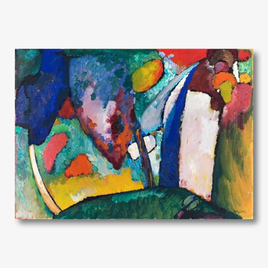 Wassily Kandinsky - The Waterfall  canvas print | FREE USA SHIPPING | WallArt.Biz