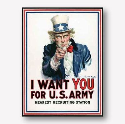 ww1 propaganda poster | Uncle Sam Army Poster | Free USA Shipping 