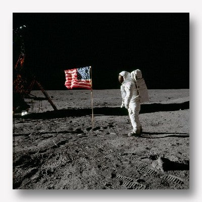 Astronaut Buzz Aldren&#39;s Moon Walk Photograph