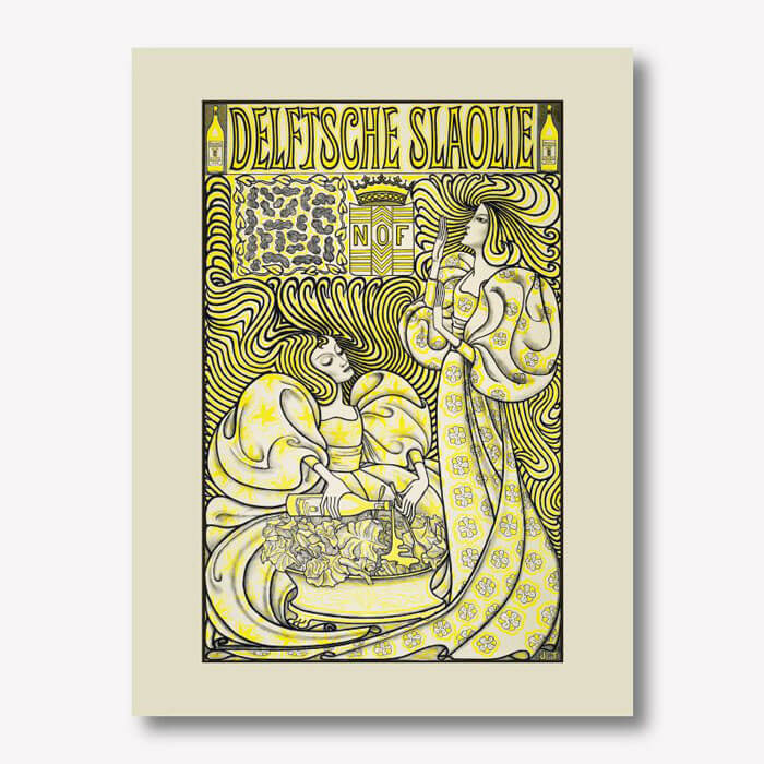 Vintage Poster for Delft Salad Oil by Jan Toorop | FREE USA SHIPPING | WallArt.Biz
