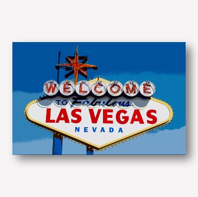 USA Road Signs - Welcome to Vegas