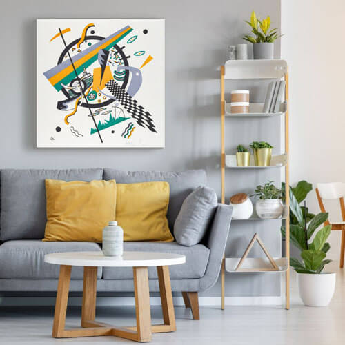 Wassily Kandinsky living room artwork - Kleine Welten IV  | FREE USA SHIPPING | www.wallArt.Biz
