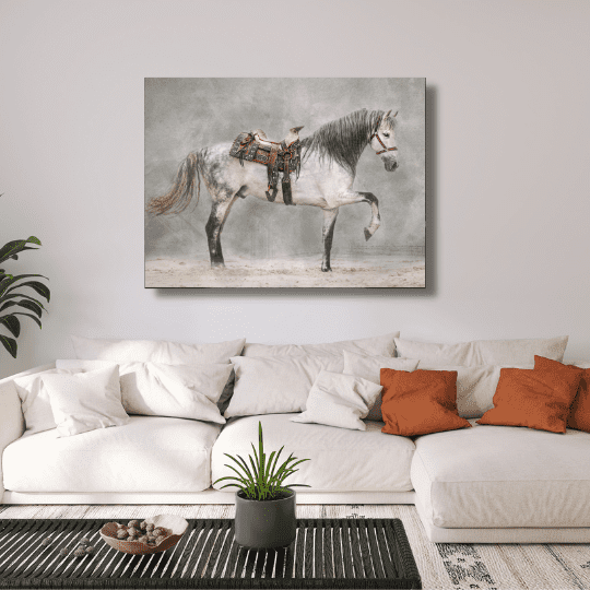 Buy Horse Canvas Print Above Sofa - Free USA SHIPPING - Wallart.biz