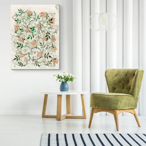 William Morris Art for Living Room - Jasmine | FREE USA SHIPPING | WallArt.Biz