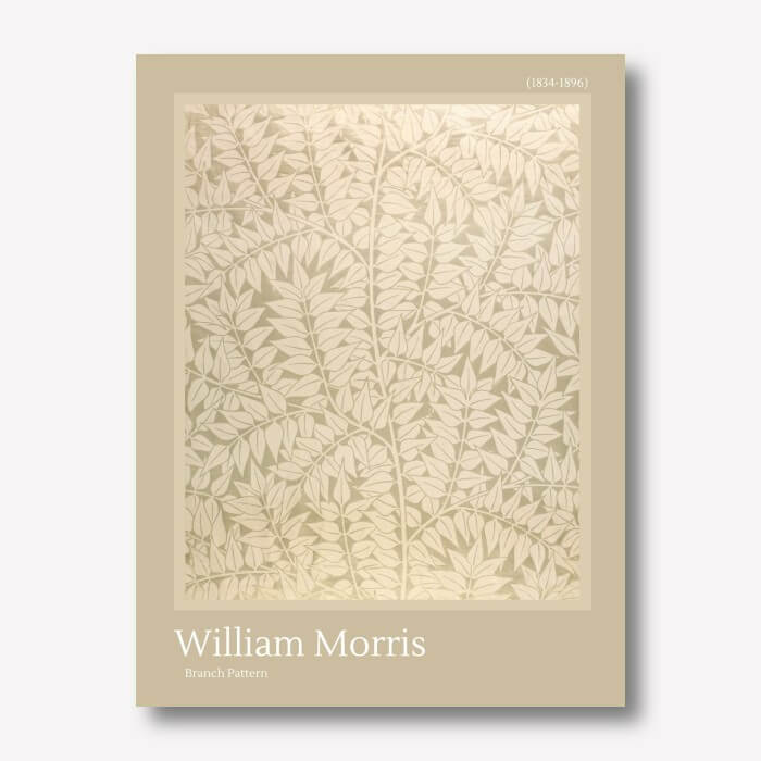 William Morris - Branch Pattern | FREE USA SHIPPING | WallArt.Biz