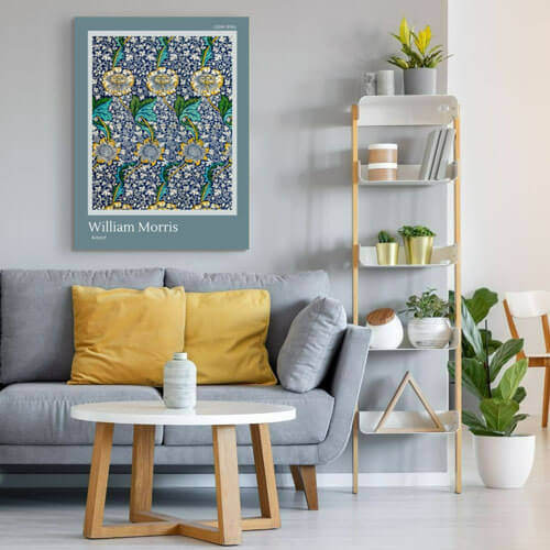 William Morris Living Room Art - Kennet Pattern | FREE USA SHIPPING | WallArt.Biz