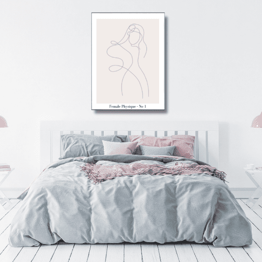 line art for bedroom wall - free usa shipping - wallart.biz