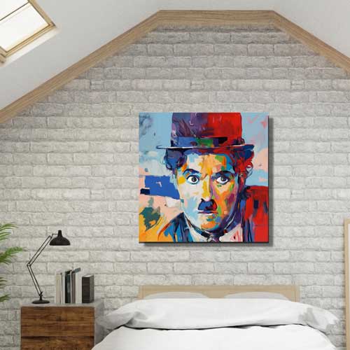 Charlie chaplin bedroom wall art - free usa shipping - wallart.biz