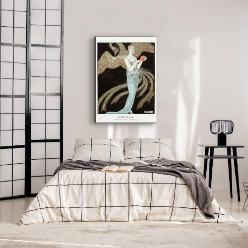 George Barbier&#39;s art deco bedroom canvas wall art | Free USA Shipping | www.Wallart.biz
